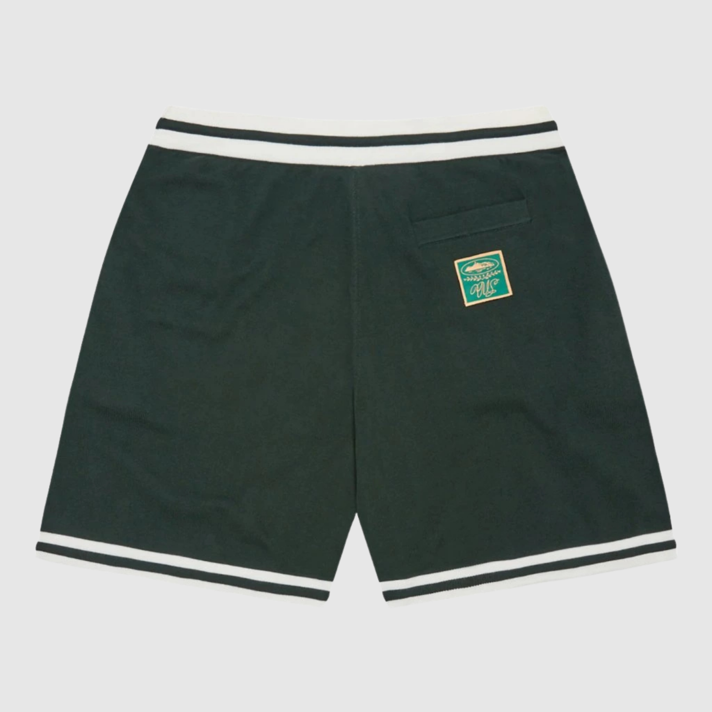 Corteiz Deala Knit Shorts Forest Green