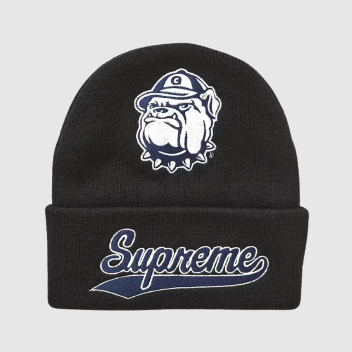 Supreme Mitchell & Ness NCAA Beanie Black