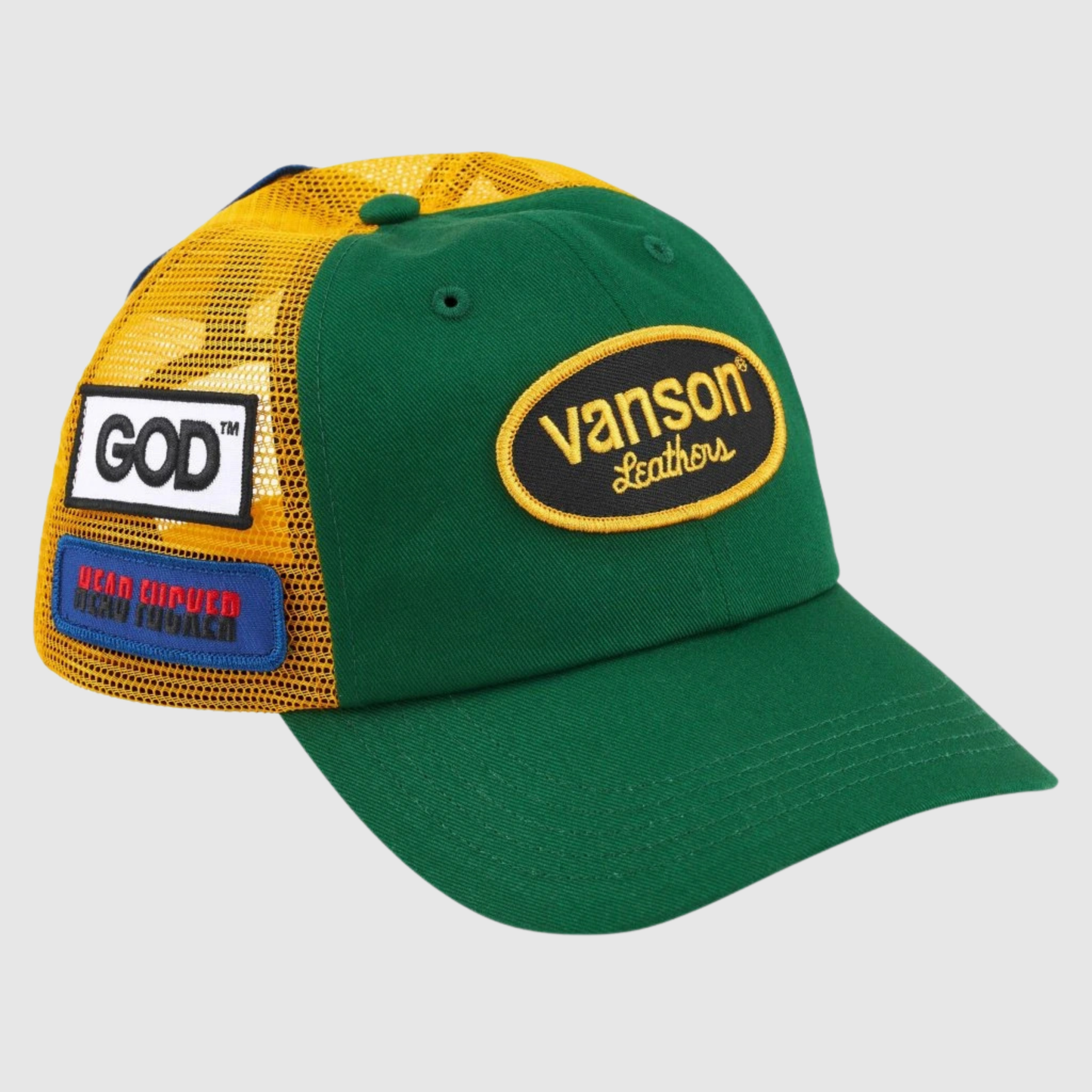 Supreme Hysteric Glamour Vanson Leather Mesh Back 6-Panel Green