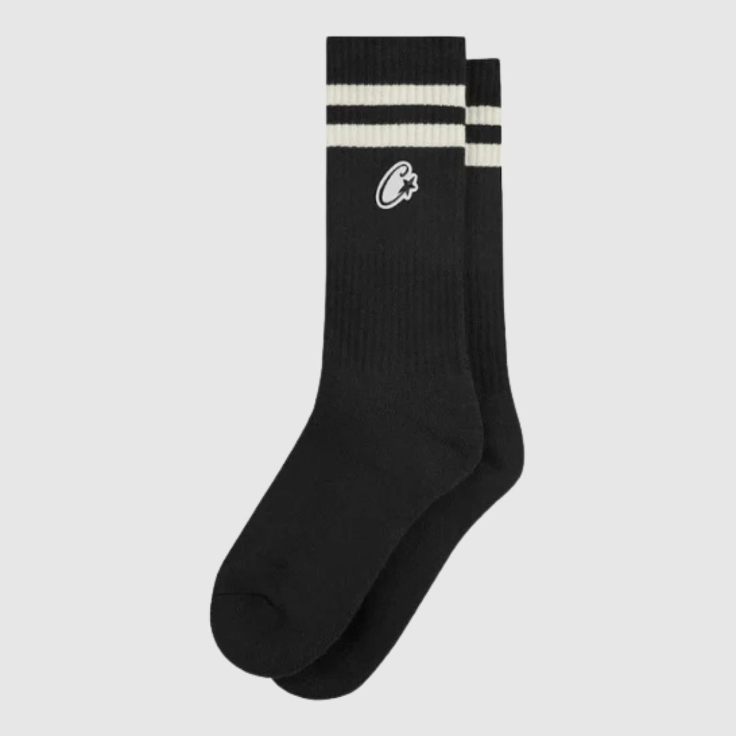Corteiz Patch Socks Black/White