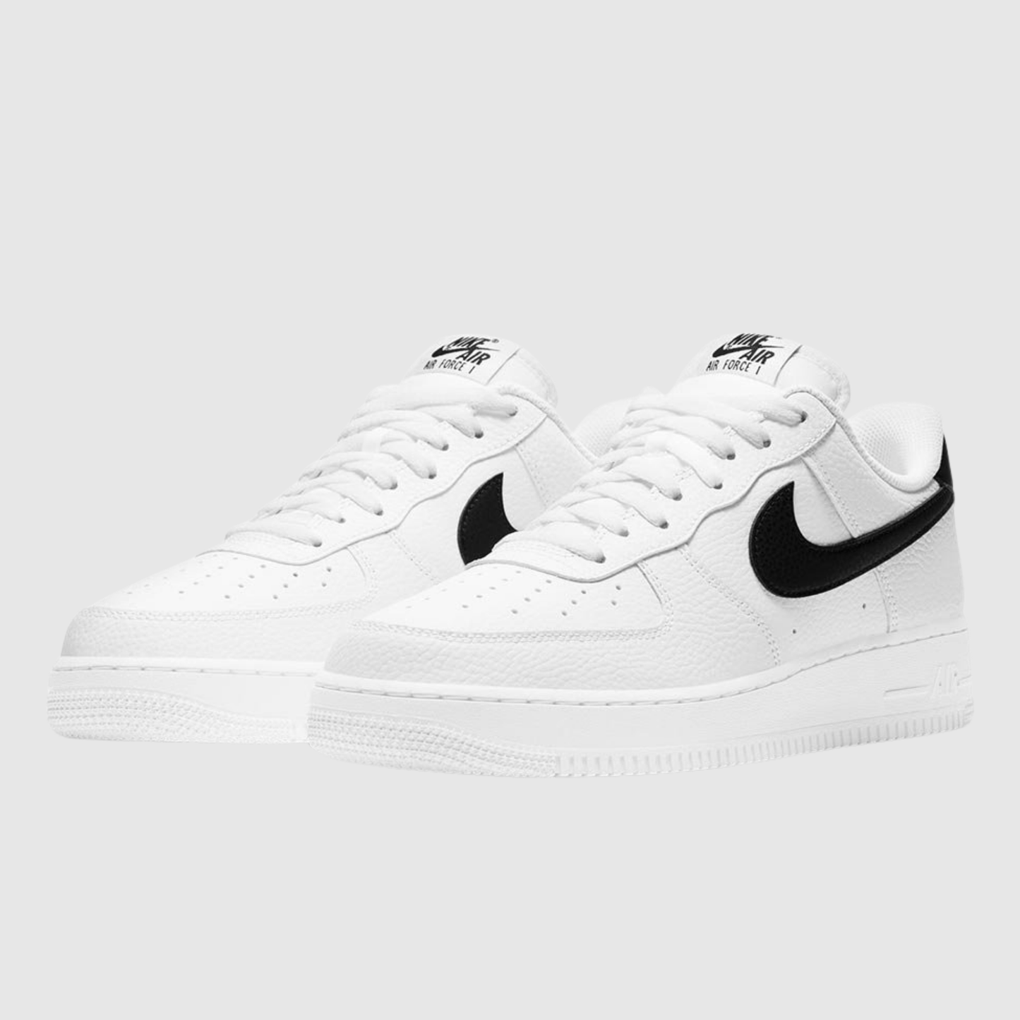 Nike Air Force 1 Low '07 White Black Pebbled Leather