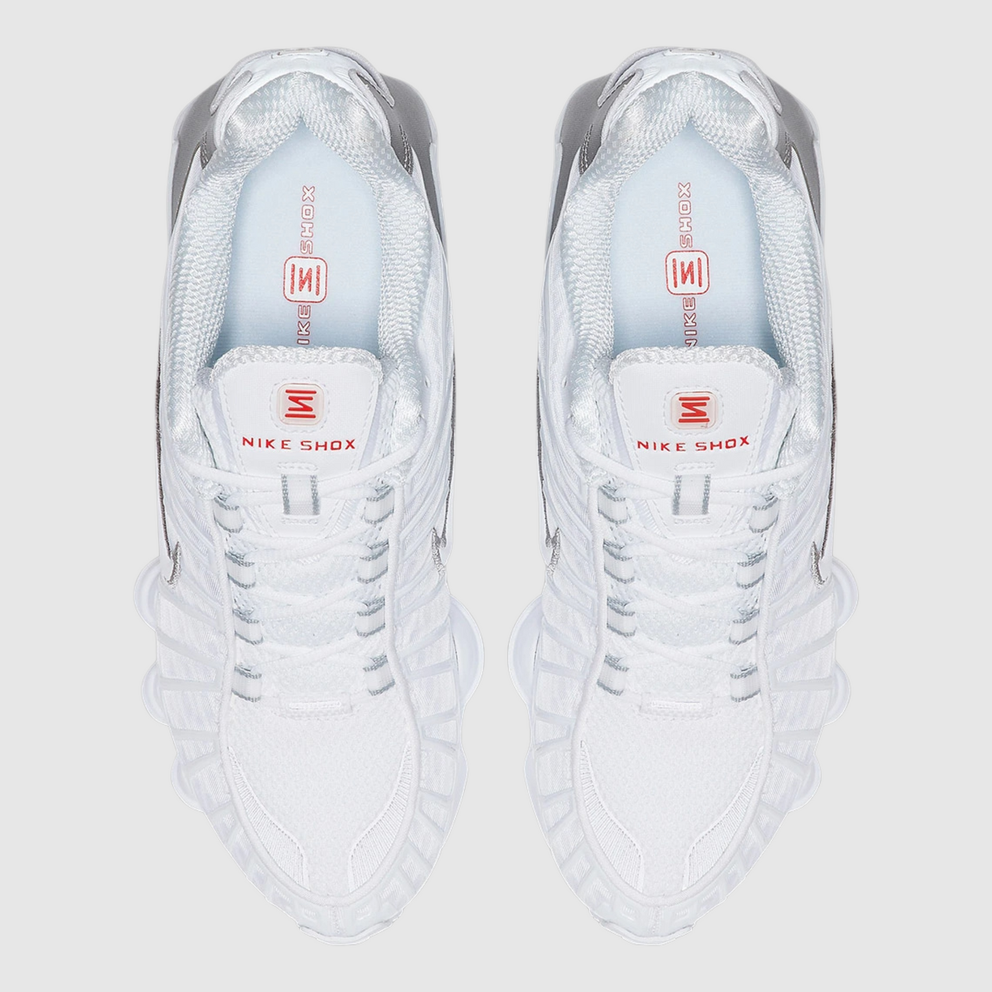 Nike Shox TL White Metallic Silver Max Orange