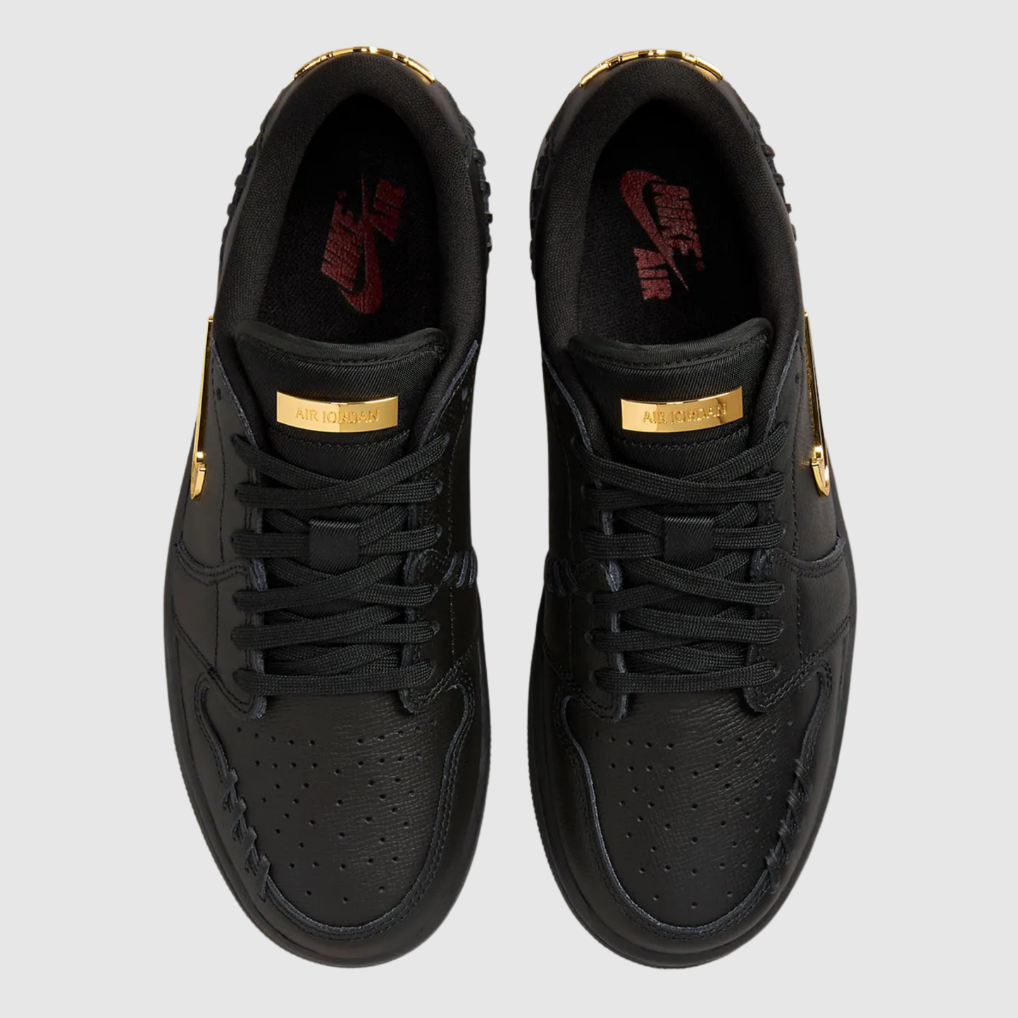 Jordan 1 Low Method of Make Black Metallic Gold