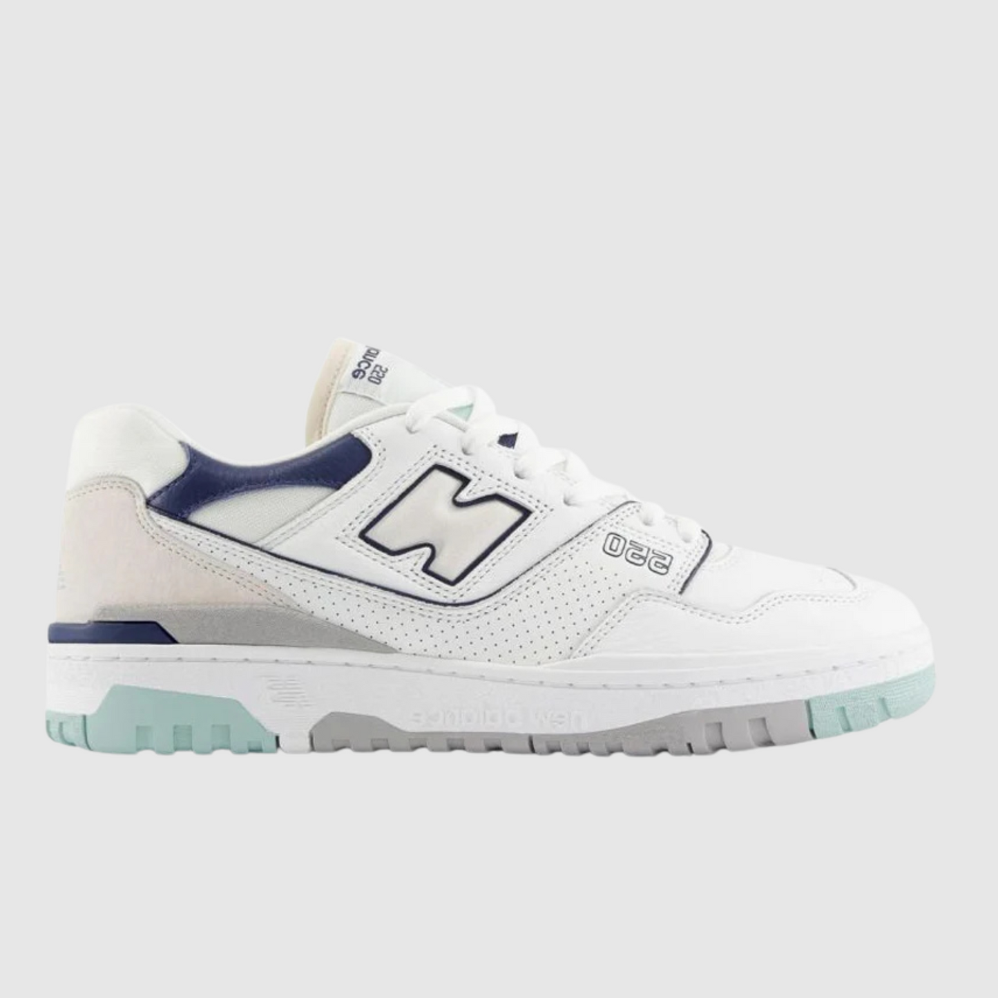 New Balance 550 White Winter Fog Navy