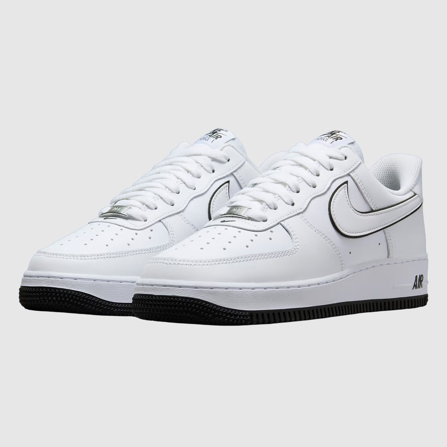 Nike Air Force 1 '07 Low White Black Outline Swoosh