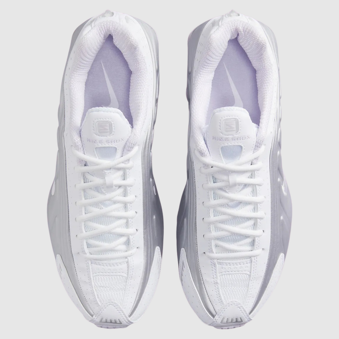 Nike Shox R4 White Metallic Platinum Barely Grape