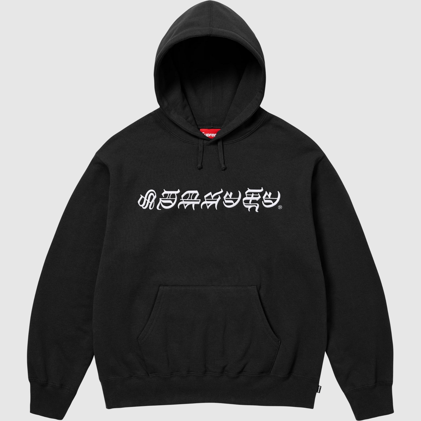 Supreme Blackletter Hooded Sweatshirt Black