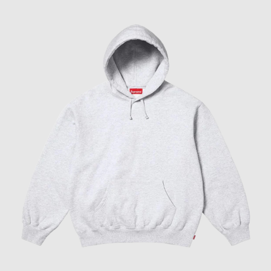 Supreme Frayed Hooded Sweatshirt Heather Grey