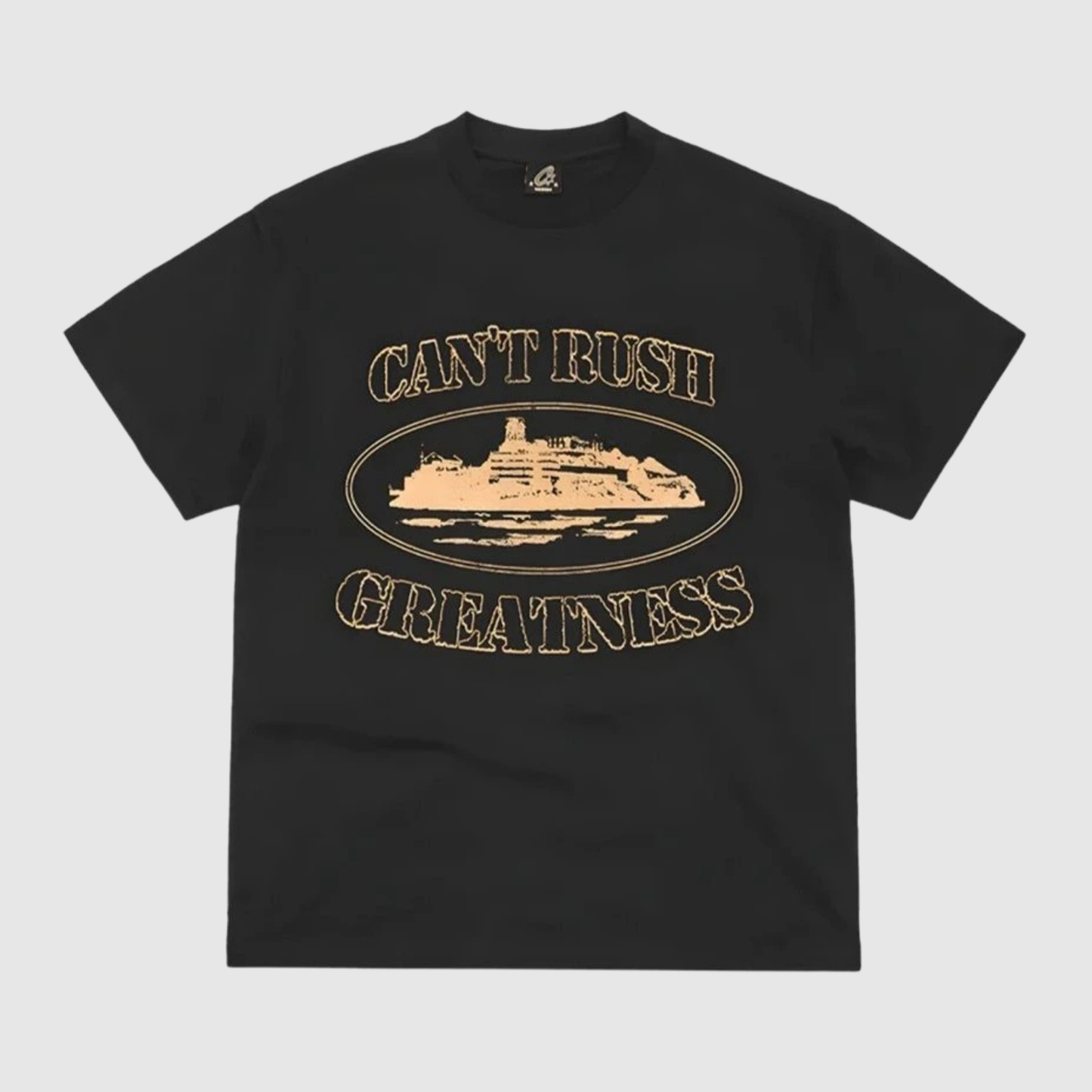 Corteiz x Cental Cee Can't Rush Greatness Tee Black