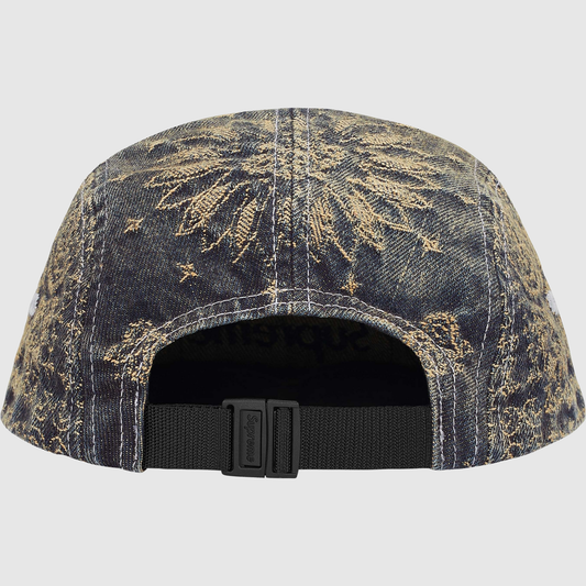 Supreme Bandana Jacquard Denim Camp Cap Blue