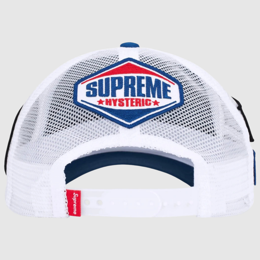 Supreme Hysteric Glamour Vanson Leather Mesh Back 6-Panel Blue
