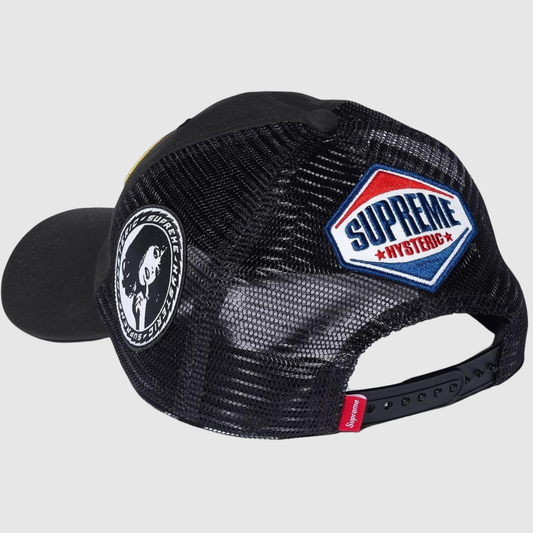 Supreme Hysteric Glamour Vanson Leather Mesh Back 6-Panel Black