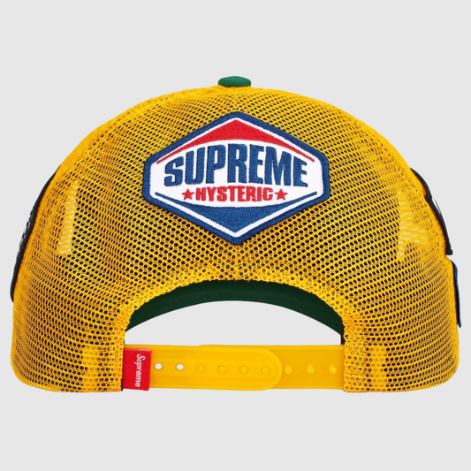 Supreme Hysteric Glamour Vanson Leather Mesh Back 6-Panel Green