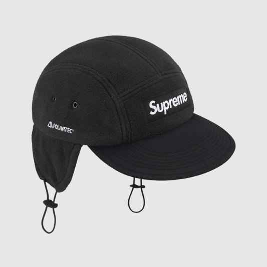 Supreme Polartec Earflap Camp Cap (FW24) Black