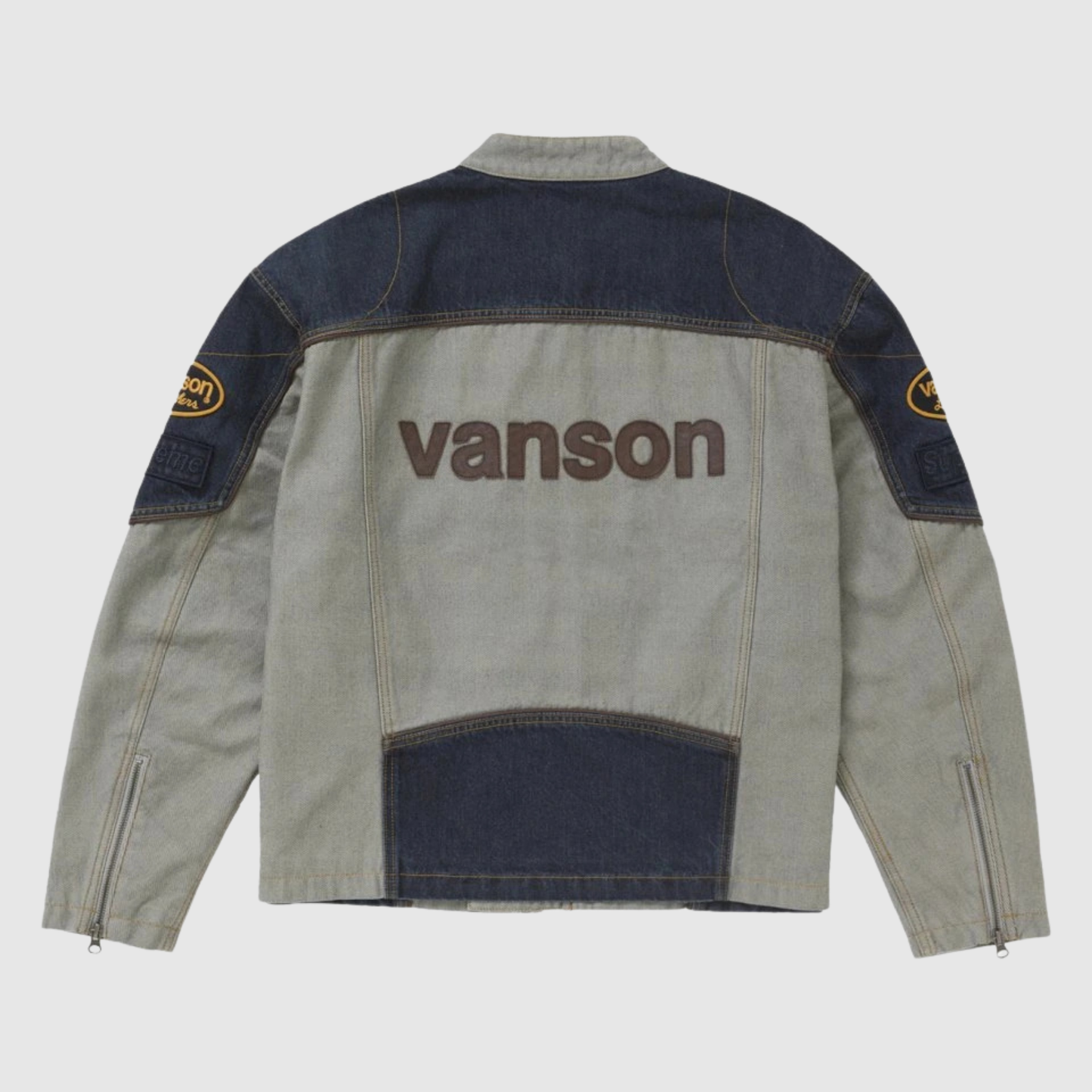 Supreme Vanson Leathers Cordura Cotton Jacket Denim