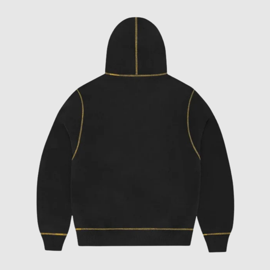 Corteiz Alcatraz Contrast Hoodie Black/Yellow