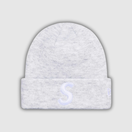 Supreme New Era S Logo Beanie (FW24) Heather Grey