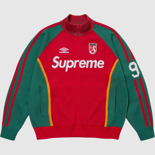 Supreme Umbro Zip Up Sweater Red