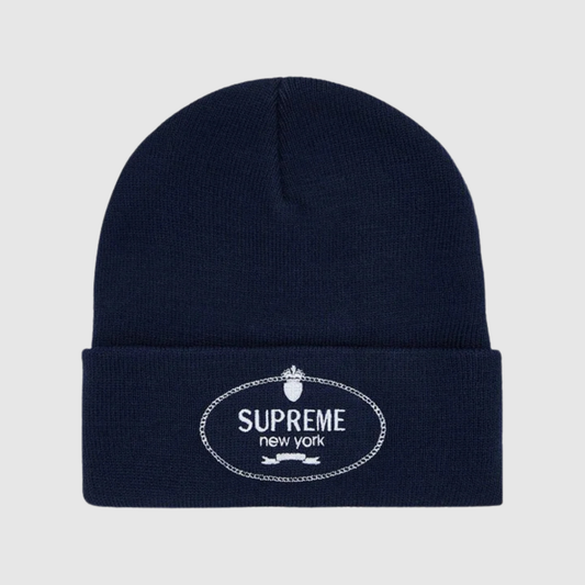 Supreme Crest Beanie Navy