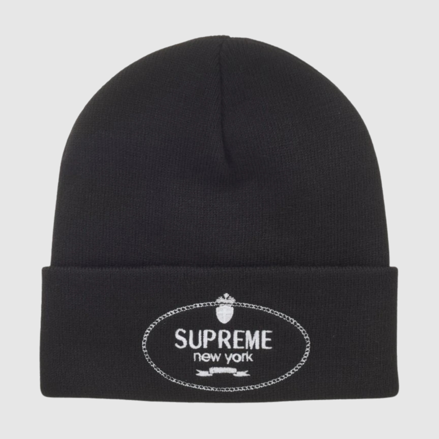 Supreme Crest Beanie Black