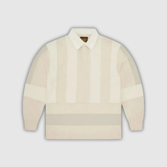 Corteiz Panel Strpez Rugby Shirt Cream