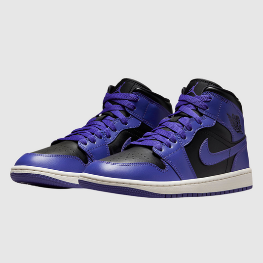 Jordan 1 Mid Purple Black