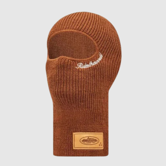 Corteiz Knit Balaclava Brown