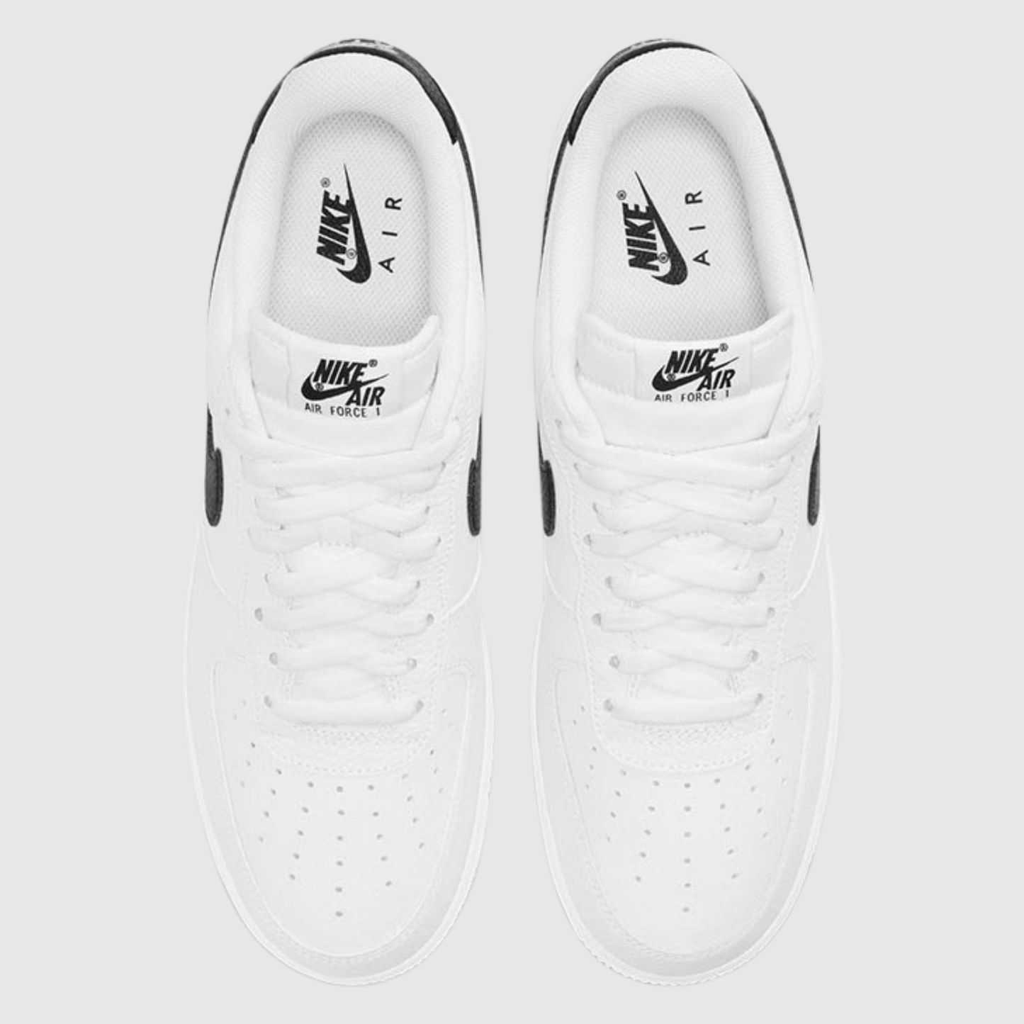 Nike Air Force 1 Low '07 White Black Pebbled Leather
