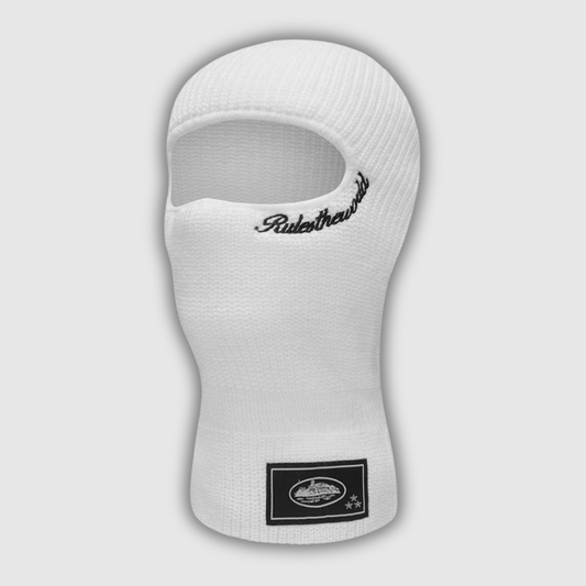 Corteiz Knit Balaclava White/Black
