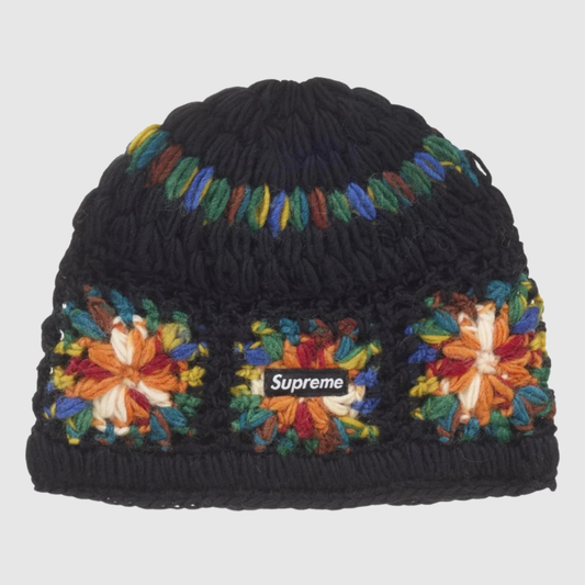 Supreme Crochet Beanie (SS25) Black