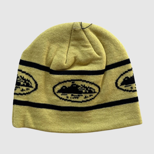 Corteiz Repeat Alcatraz Beanie Yellow Black