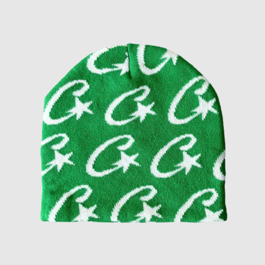 Corteiz Cstarz Monogram Beanie Green