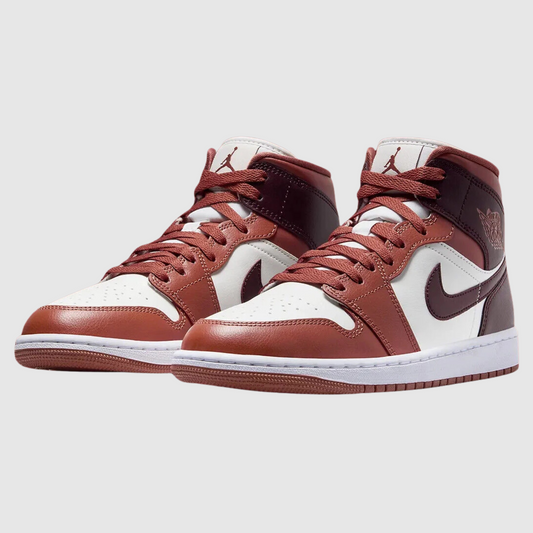 Jordan 1 Mid Dusty Peach Night Maroon