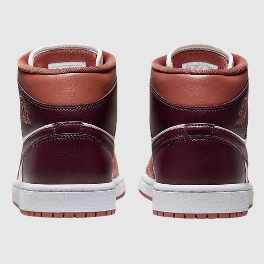 Jordan 1 Mid Dusty Peach Night Maroon