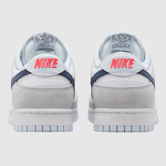 Nike Dunk Low White Grey Navy Aqua Mini Swoosh