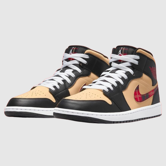 Air Jordan 1 Mid Tartan Swoosh