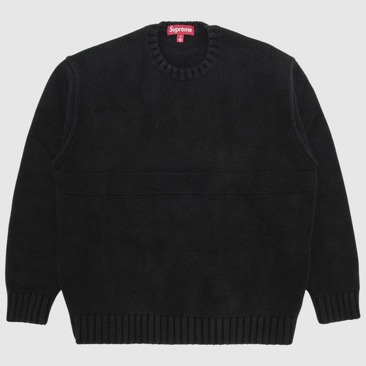 Supreme Tonal Applique Sweater Black