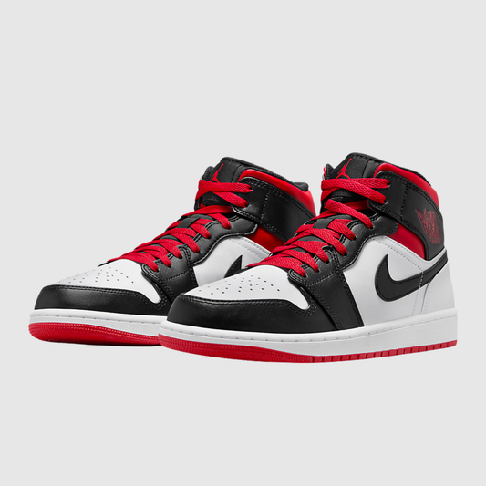 Jordan 1 Mid Gym Red Black Toe