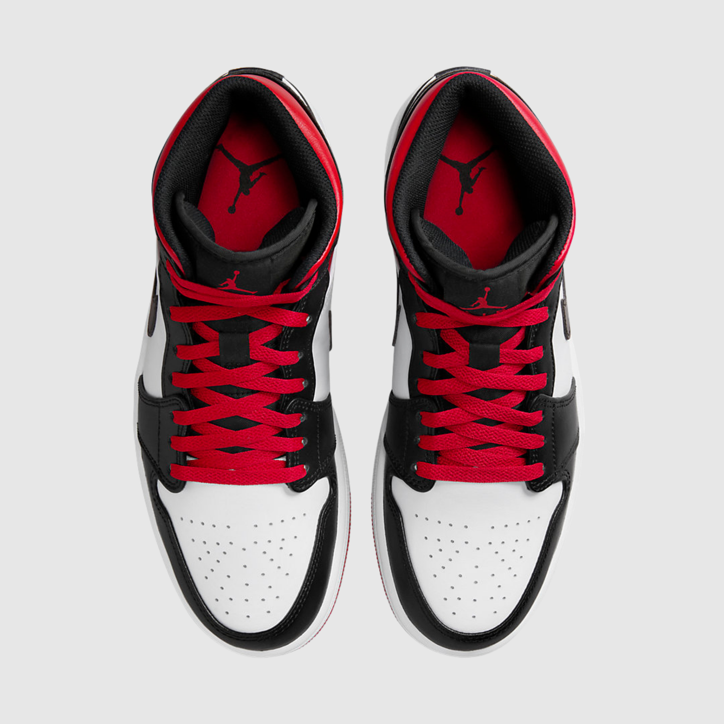 Jordan 1 Mid Gym Red Black Toe