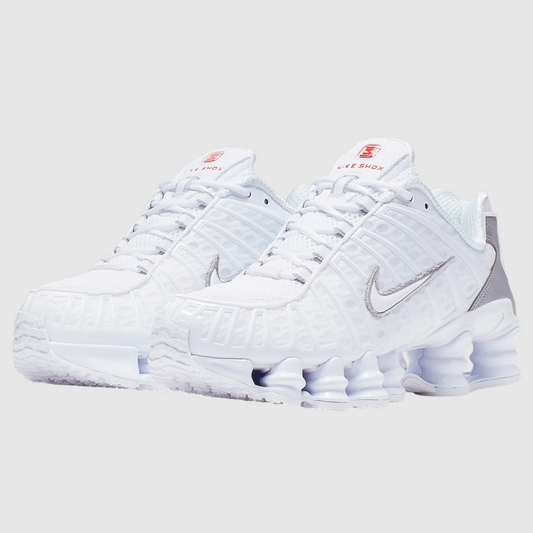 Nike Shox TL White Metallic Silver Max Orange