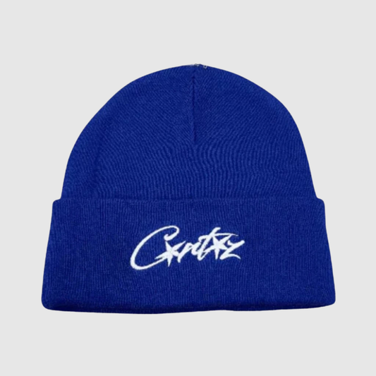 Corteiz Allstarz Folded Beanie Blue