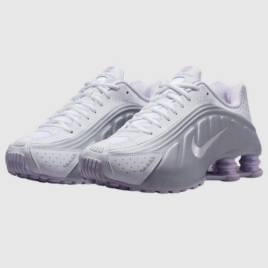 Nike Shox R4 White Metallic Platinum Barely Grape