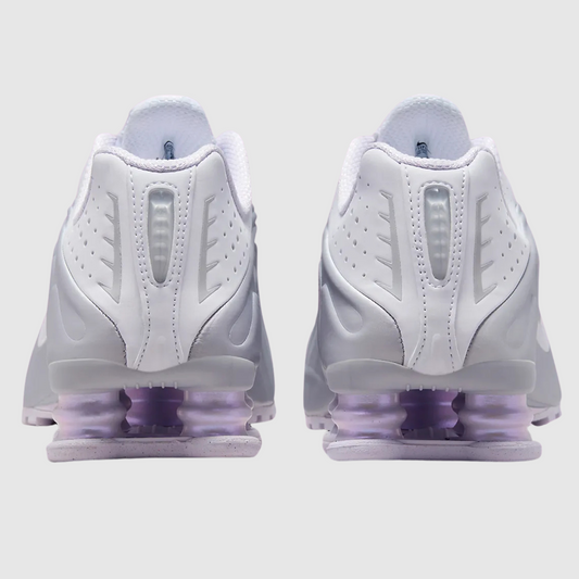 Nike Shox R4 White Metallic Platinum Barely Grape