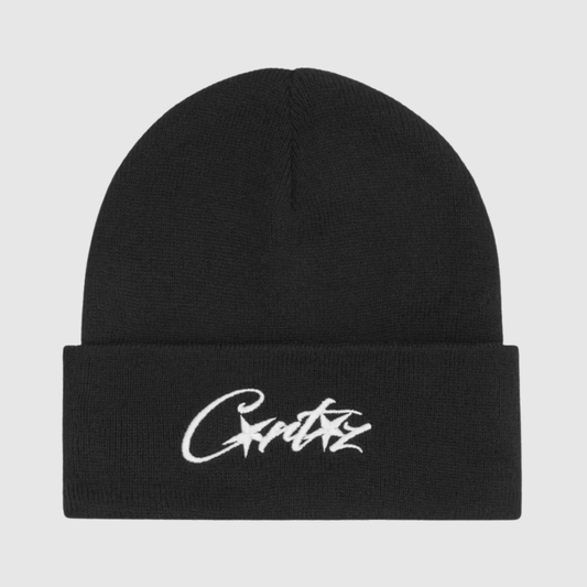 Corteiz Allstarz Folded Beanie Black