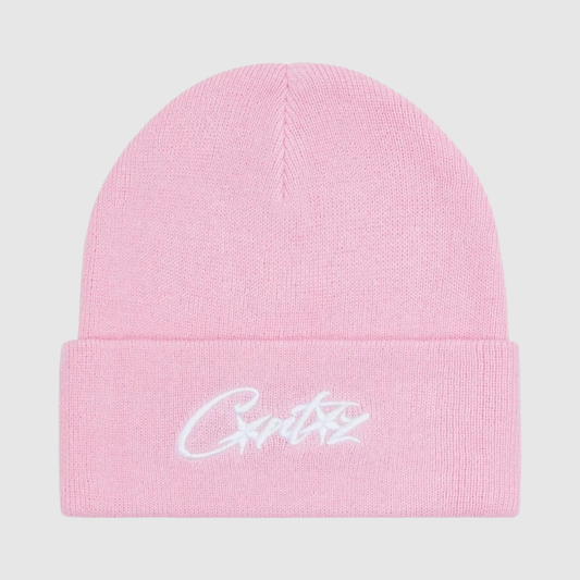 Corteiz Allstarz Folded Beanie Pink