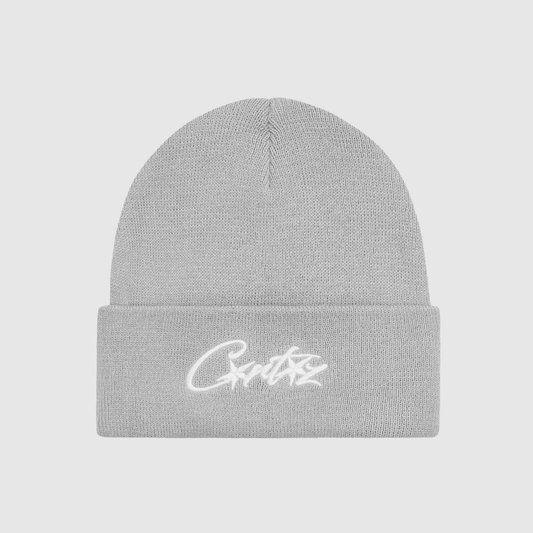 Corteiz Allstarz Folded Beanie Grey