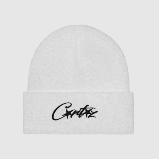 Corteiz 4Allstarz Folded Beanie White