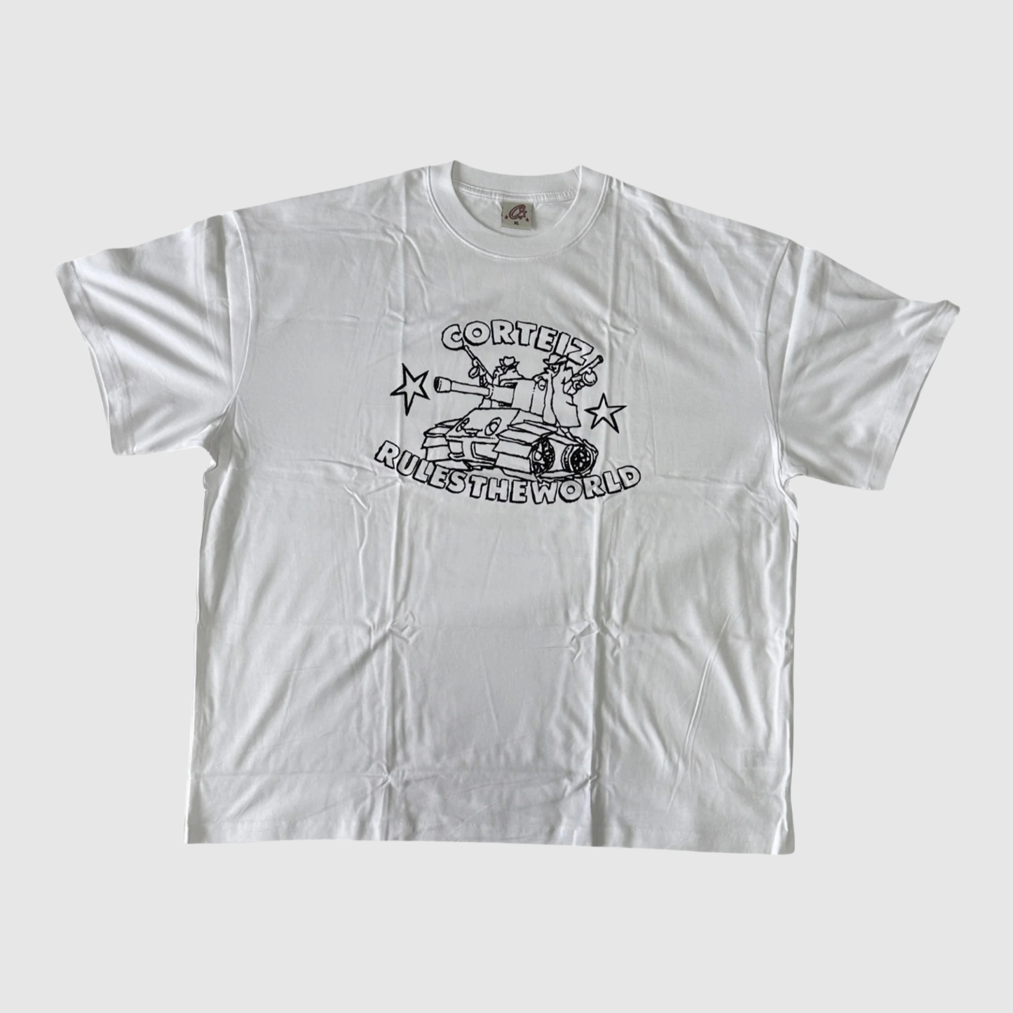 Corteiz Rules The World Tank Tee White