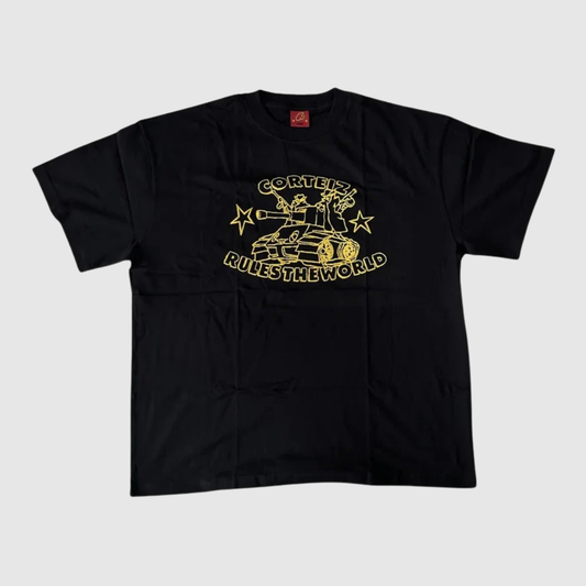 Corteiz Rules The World Tank Tee Black