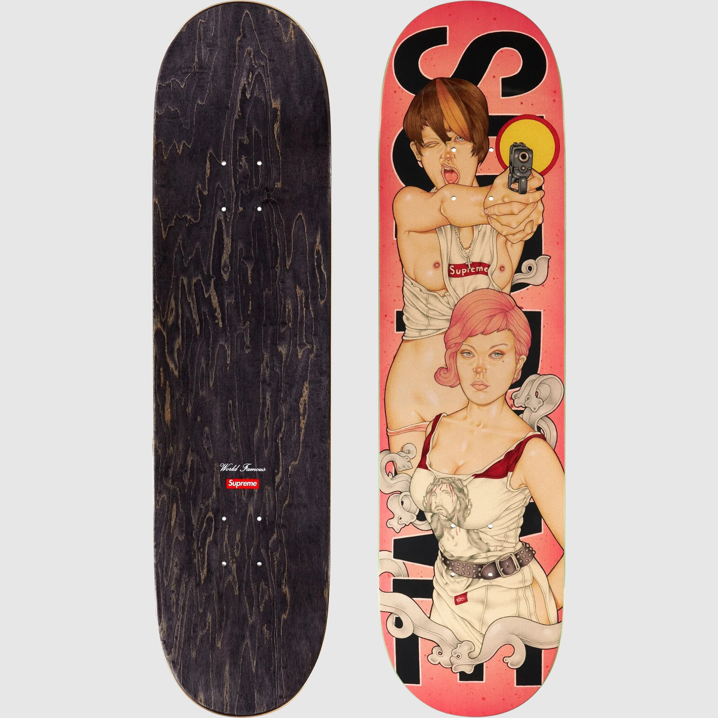 Supreme Girls Skateboard Deck Red